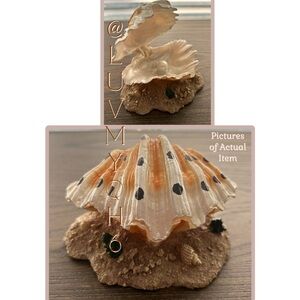 Aquarium Decor Realistic Shell Pearl
